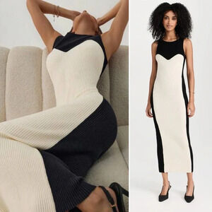 Mara Hoffman Aleks Ribbed-Knit Cotton Maxi Dress Size XS